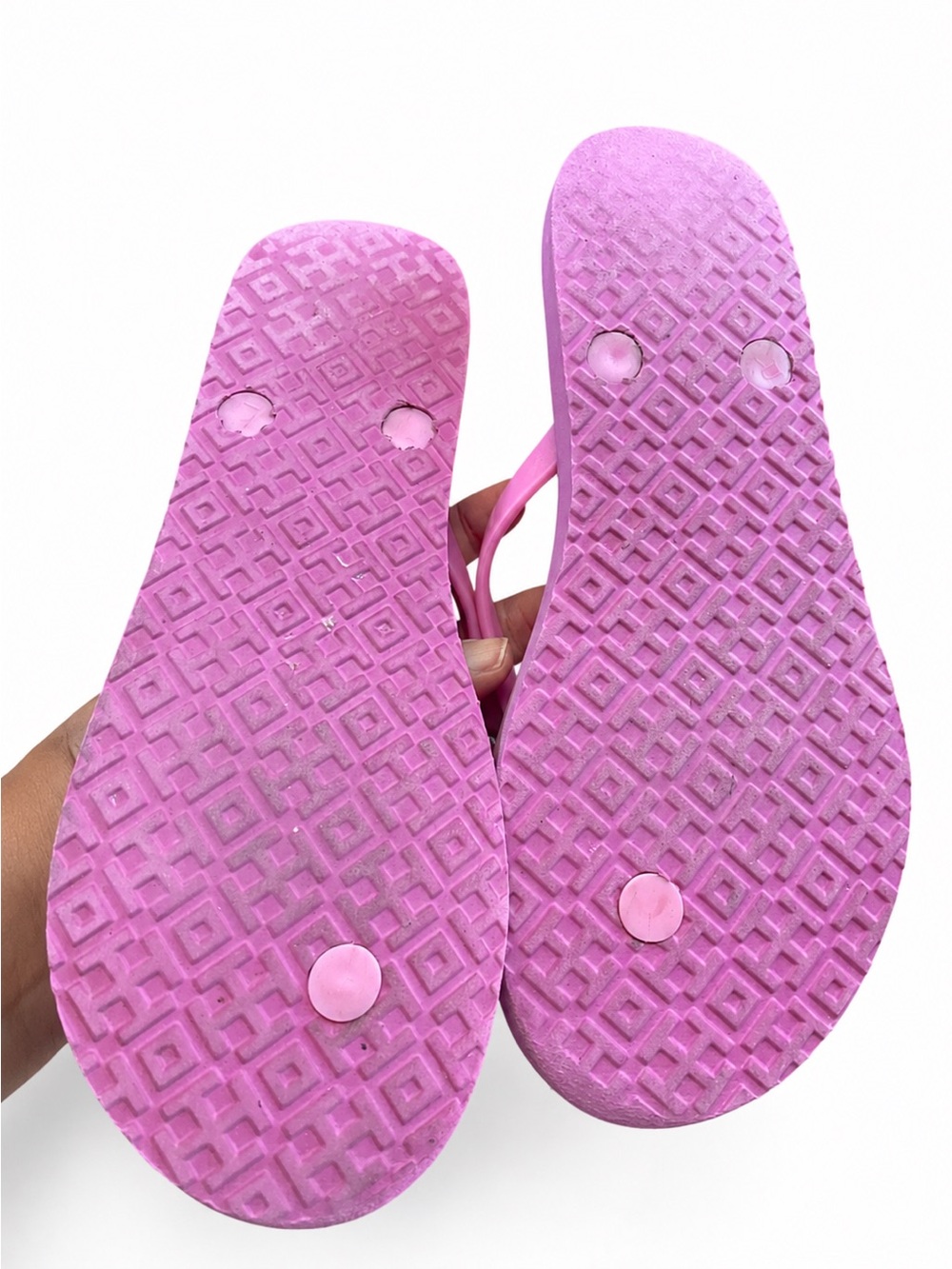 Tory Burch Pink Logo Flip Flop Sandals - Picture 2 of 7